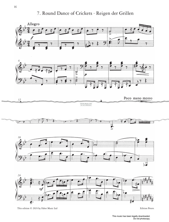Produktgalerie: Seite 1 von 1 Round Dance Of Crickets Op.65, Sergei Prokofiev, Klavier