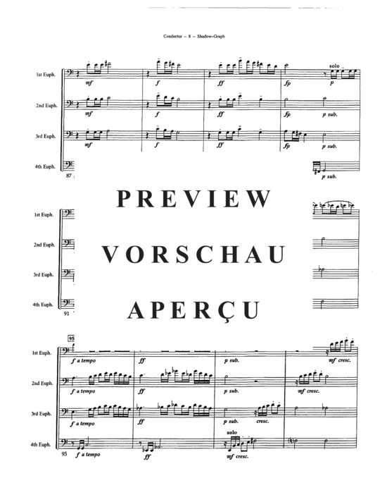 Product gallery: Page 10 of 21 Shadow-Graph , , (Euphonium Quartet)