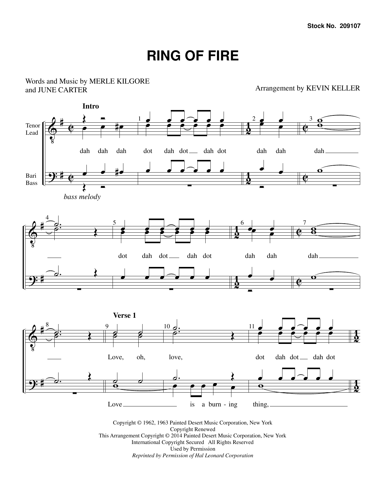 Produktbild zu: Ring of Fire (arr. Kevin Keller)