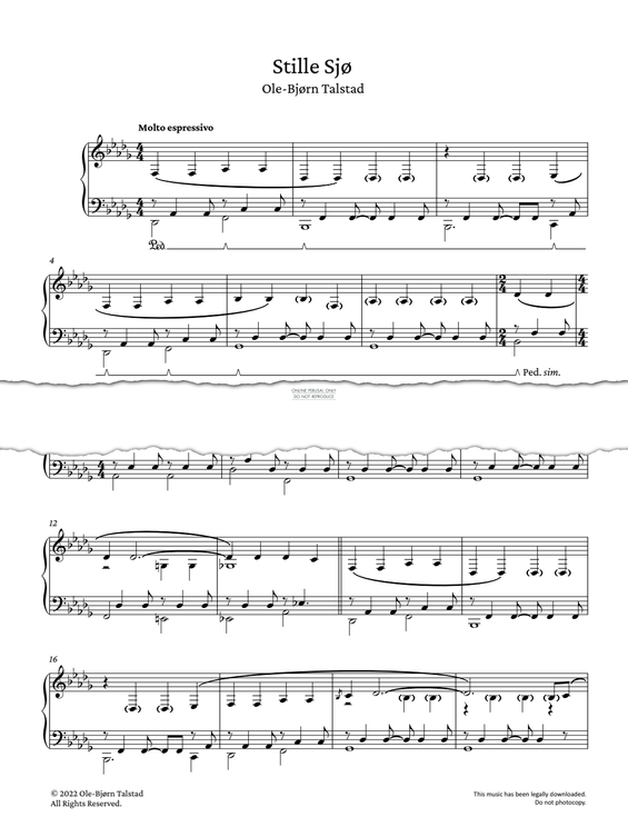 Produktgalerie: Seite 1 von 1 Stille Sjø, Ole-Bjørn Talstad, Klavier