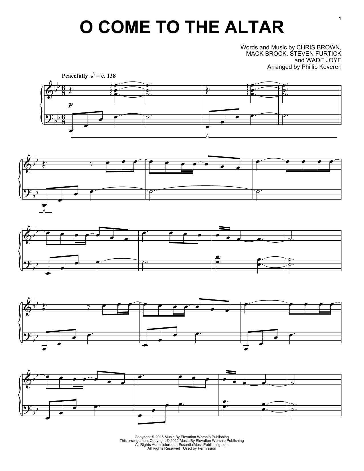 Product picture to: O Come To The Altar (arr. Phillip Keveren)