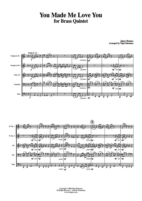 Produktbild zu: You Made Me Love You James Monaco