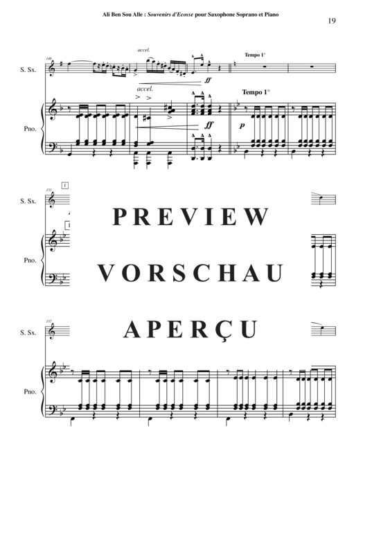 Product gallery: Page 20 of 21 Souvenirs d´Écosse , , (soprano saxophone + piano)