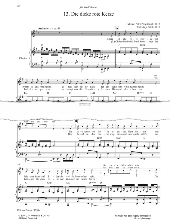 Produktgalerie: Seite 1 von 1 Cool Christmas: Die dicke rote Kerze, Peter Przystaniak, Gesang, Klavier