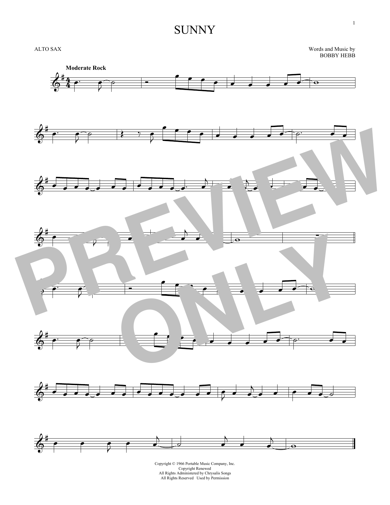 Product gallery: Page 1 of 1 Sunny, Bobby Hebb