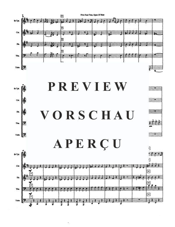 Produktgalerie: Seite 4 von 11 Five Foot Two, Eyes of Blue, , Blechbläserquintett