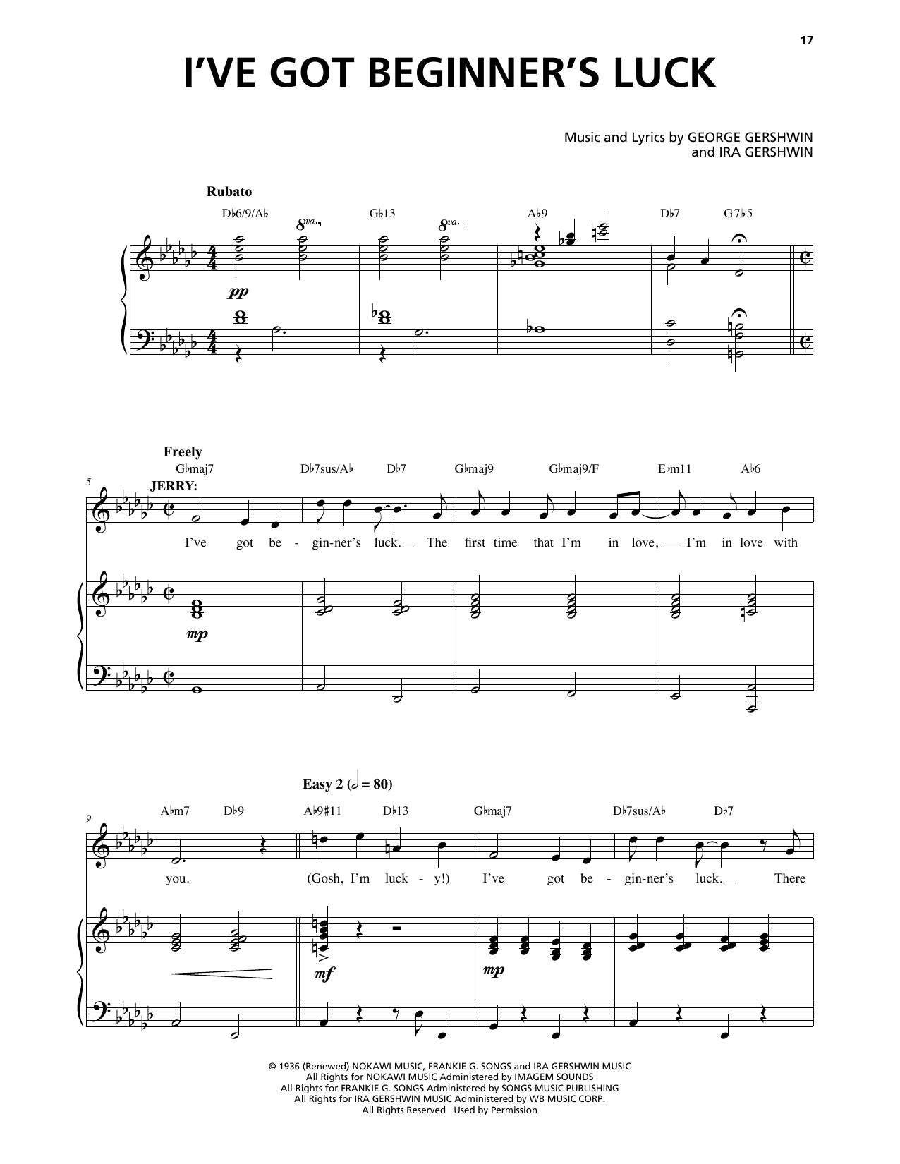 Produktbild zu: I've Got Beginner's Luck (from An American In Paris)