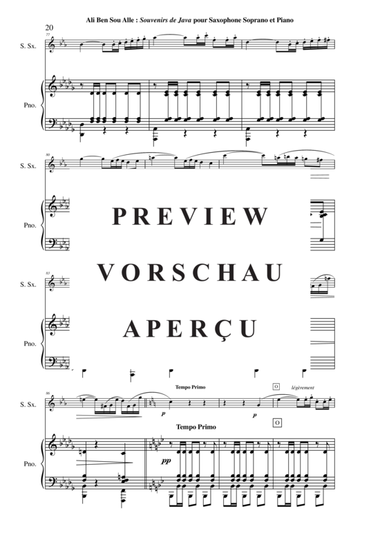 Product gallery: Page 21 of 21 Souvenirs de Java , , (soprano saxophone + piano)