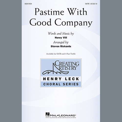 cover: Pastime With Good Company, Steven Rickards