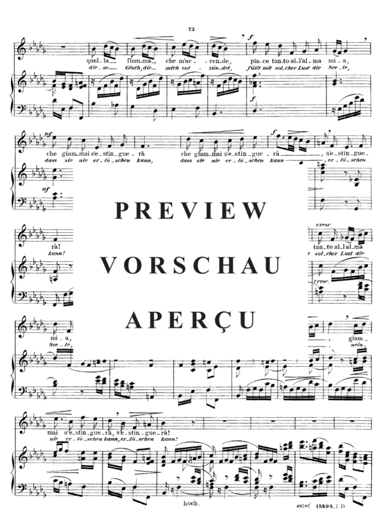 gallery: Quella fiamma che m´accende , Sieber Ferdinand, (Gesang hoch + Klavier)