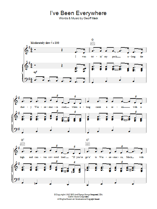 Product gallery: Page 1 of 1 I've Been Everywhere, Hank Snow