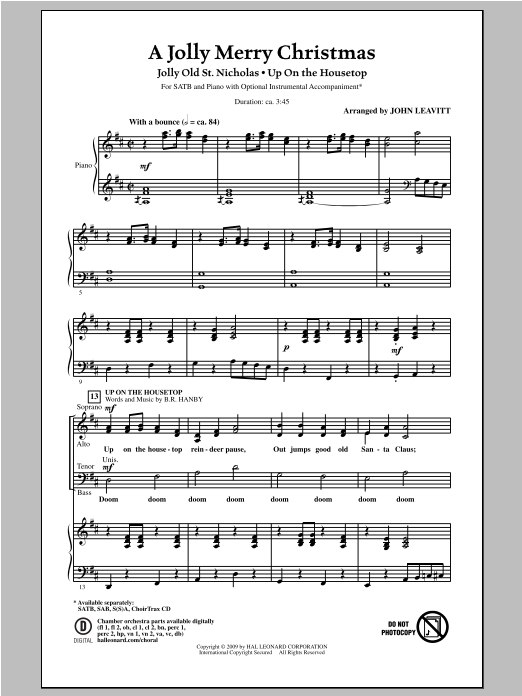 Product gallery: Page 1 of 1 A Jolly Merry Christmas, John Leavitt