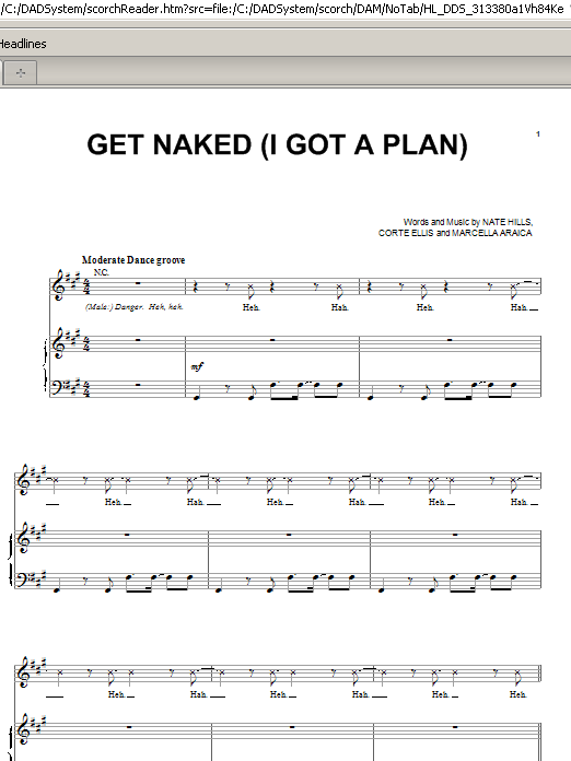 Product picture to: Get Naked (I Got A Plan)