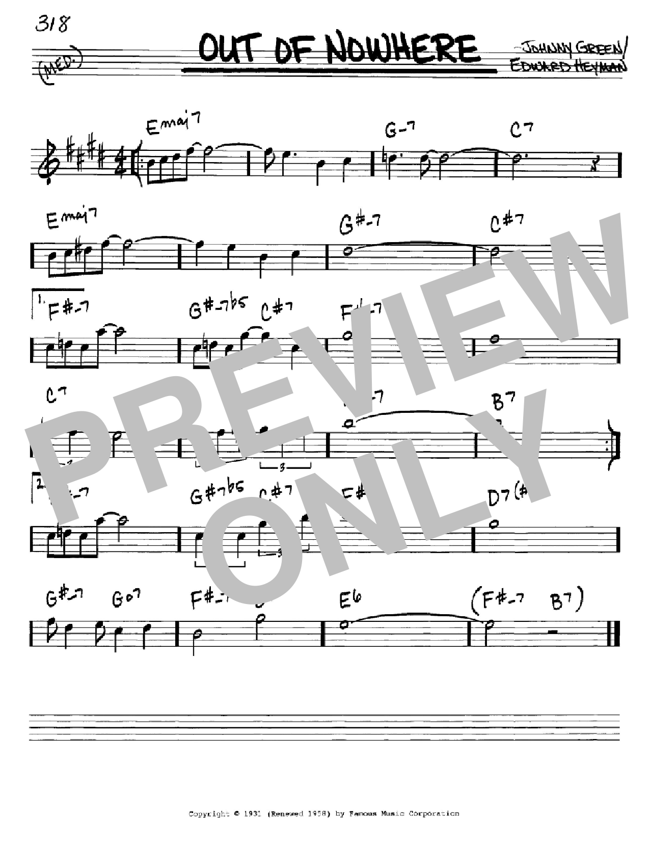 Produktbild zu: Out Of Nowhere