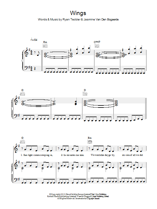 Produktgalerie: Seite 1 von 1 Wings, Birdy, Gesang, Gitarre, Klavier