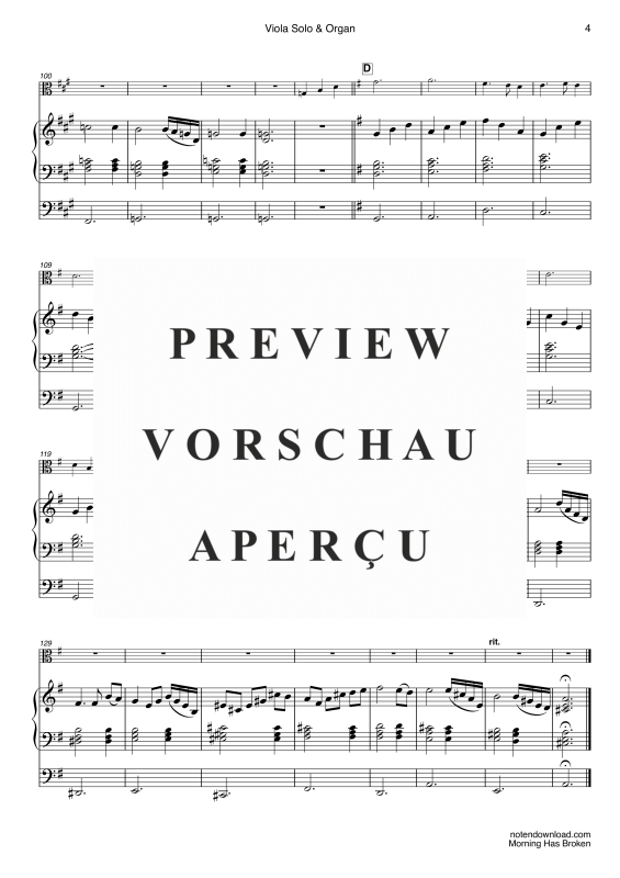 gallery: Morning Has Broken, Stevens, Cat, (Viola Solo und Orgel)
