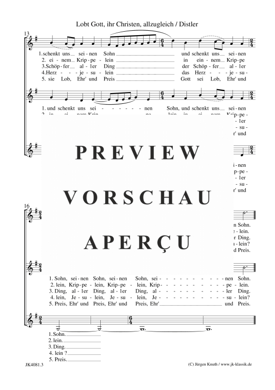 gallery: Lobt Gott, ihr Christen, allzugleich (Der Jahrkreis, Op.5 No.10), , Frauenchor