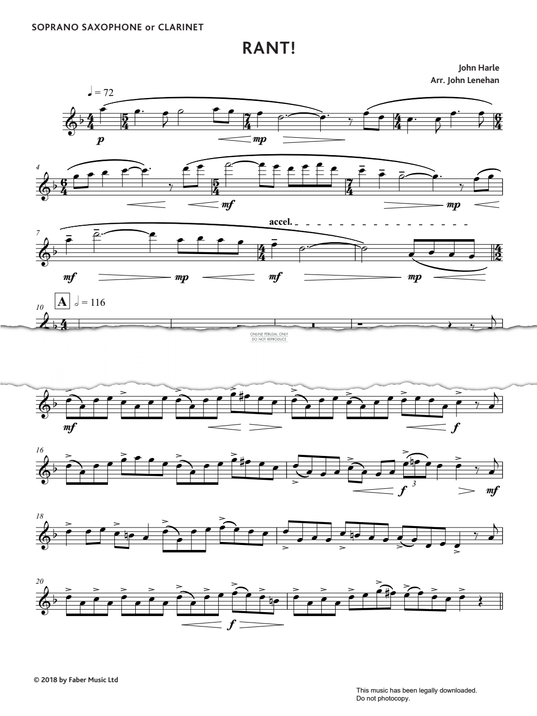 gallery: RANT!, John Harle, Klarinette, Saxophon