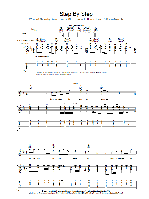 Produktgalerie: Seite 1 von 1 Step By Step, Ocean Colour Scene, Gitarre