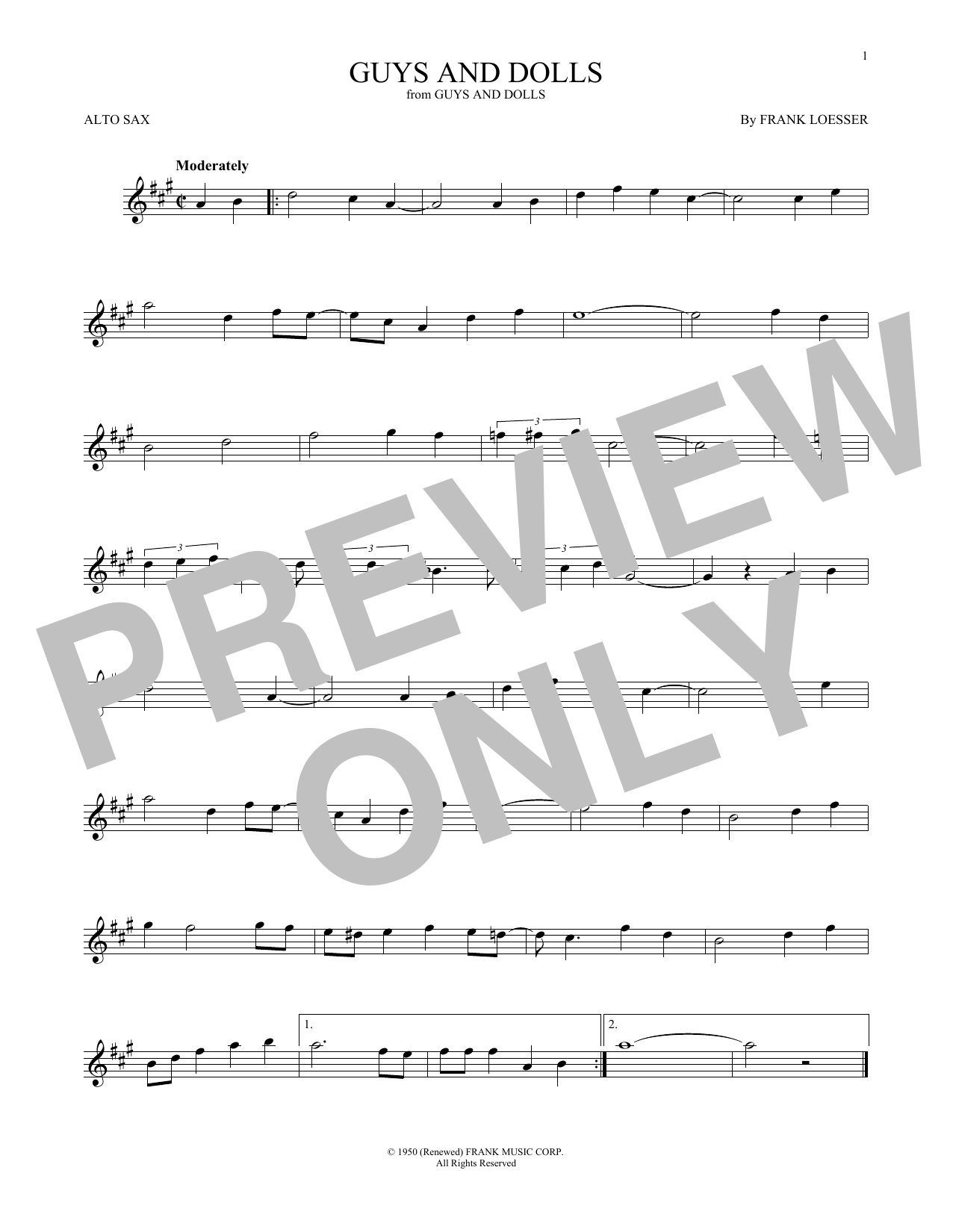 Product gallery: Page 1 of 1 Guys And Dolls, Frank Loesser