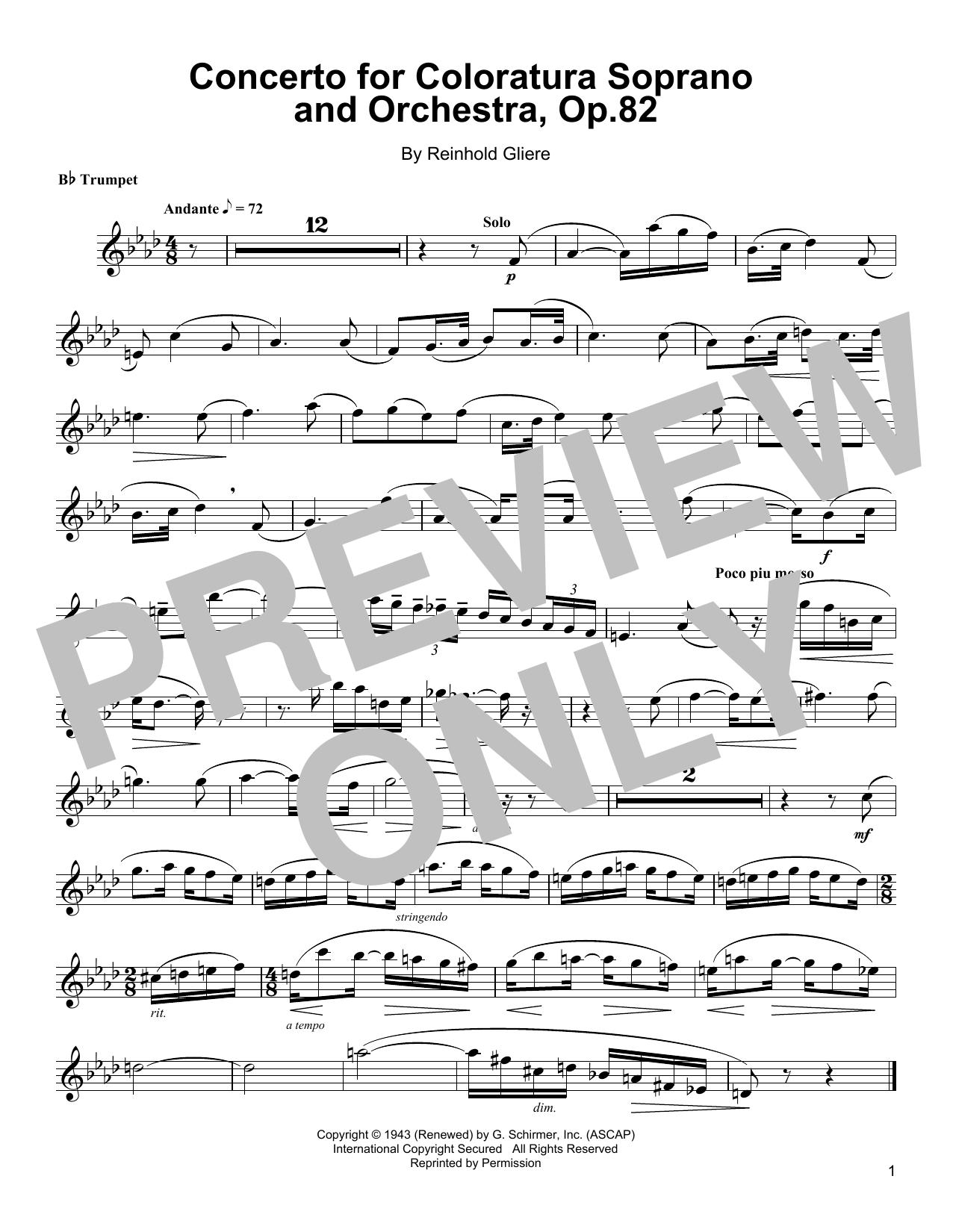 Produktgalerie: Seite 1 von 1 Concerto For Coloratura Soprano And Orchestra, Op. 82, Arturo Sandoval, Trompete