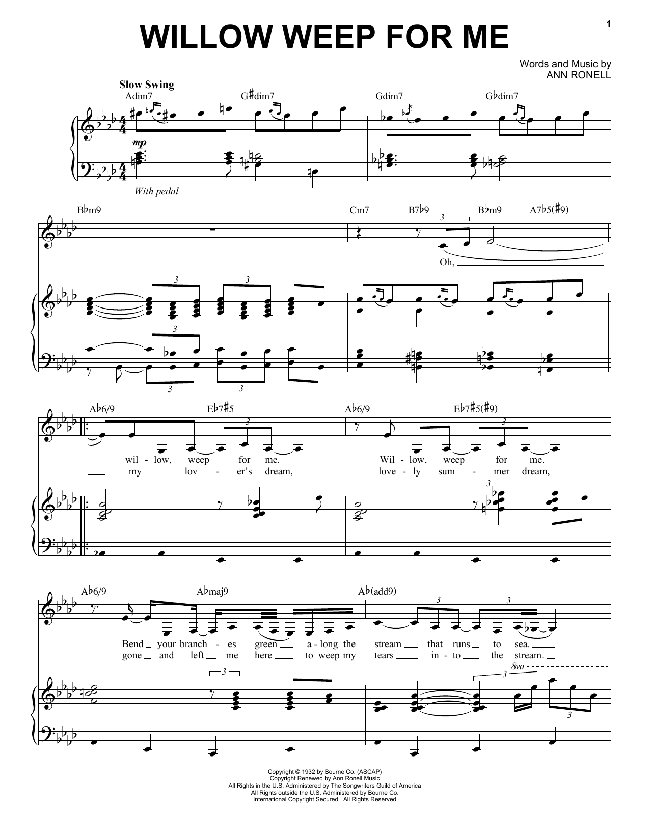 Produktbild zu: Willow Weep For Me