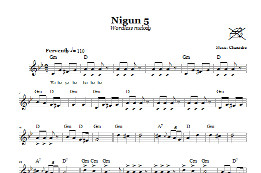 Product gallery: Page 1 of 1 Nigun 5 (Wordless Melody), Chasidic