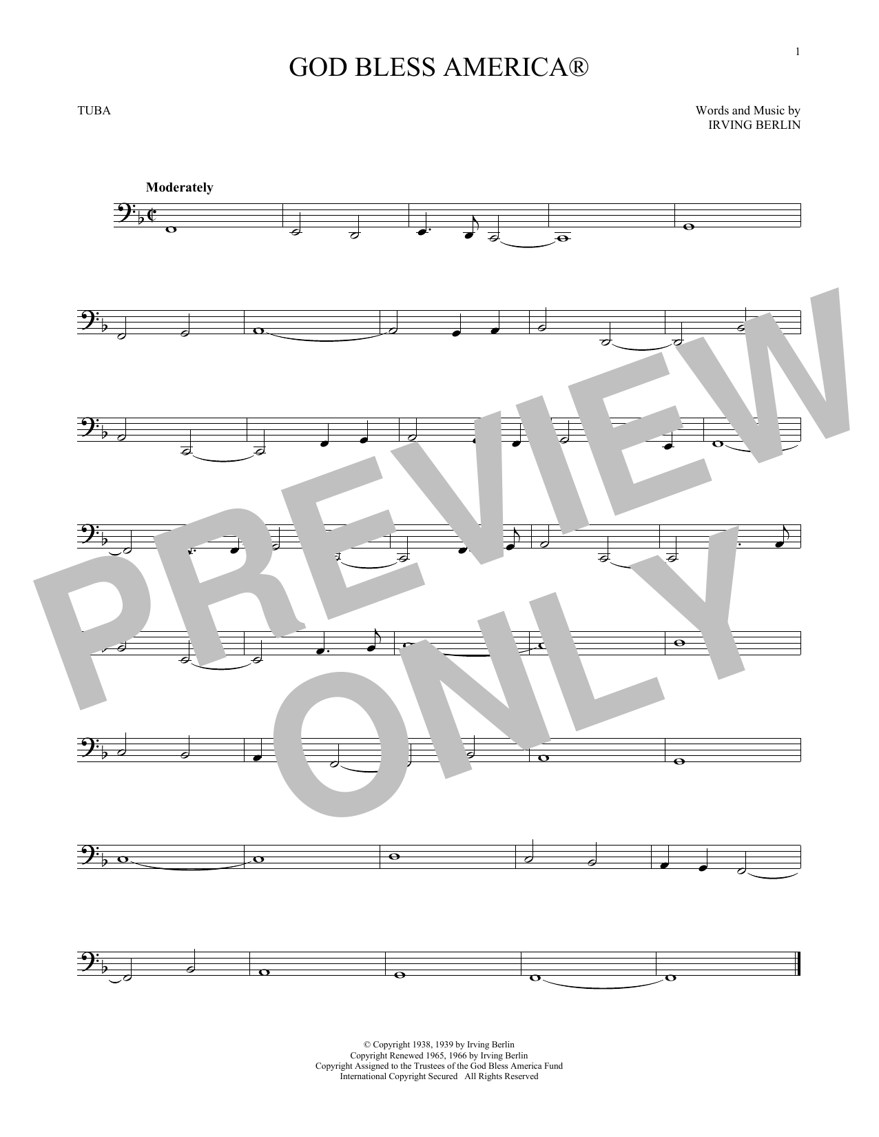 Product gallery: Page 1 of 1 God Bless America, Irving Berlin