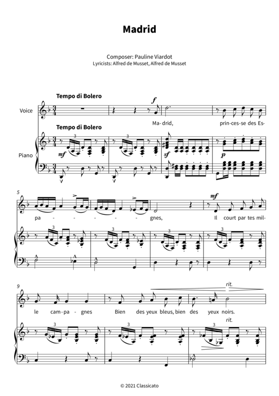 Produktbild zu: MadridPauline Viardot