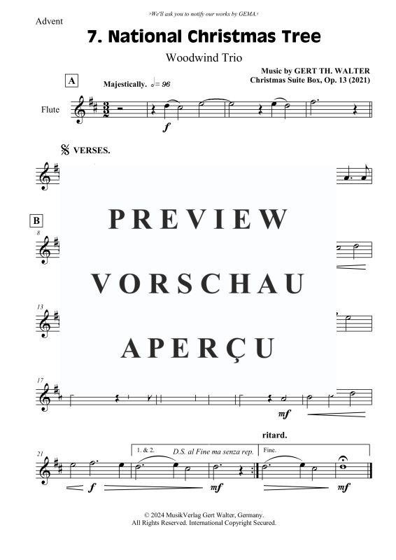 Produktgalerie: Seite 4 von 7 National Christmas Tree, , (Holzbläser Trio)