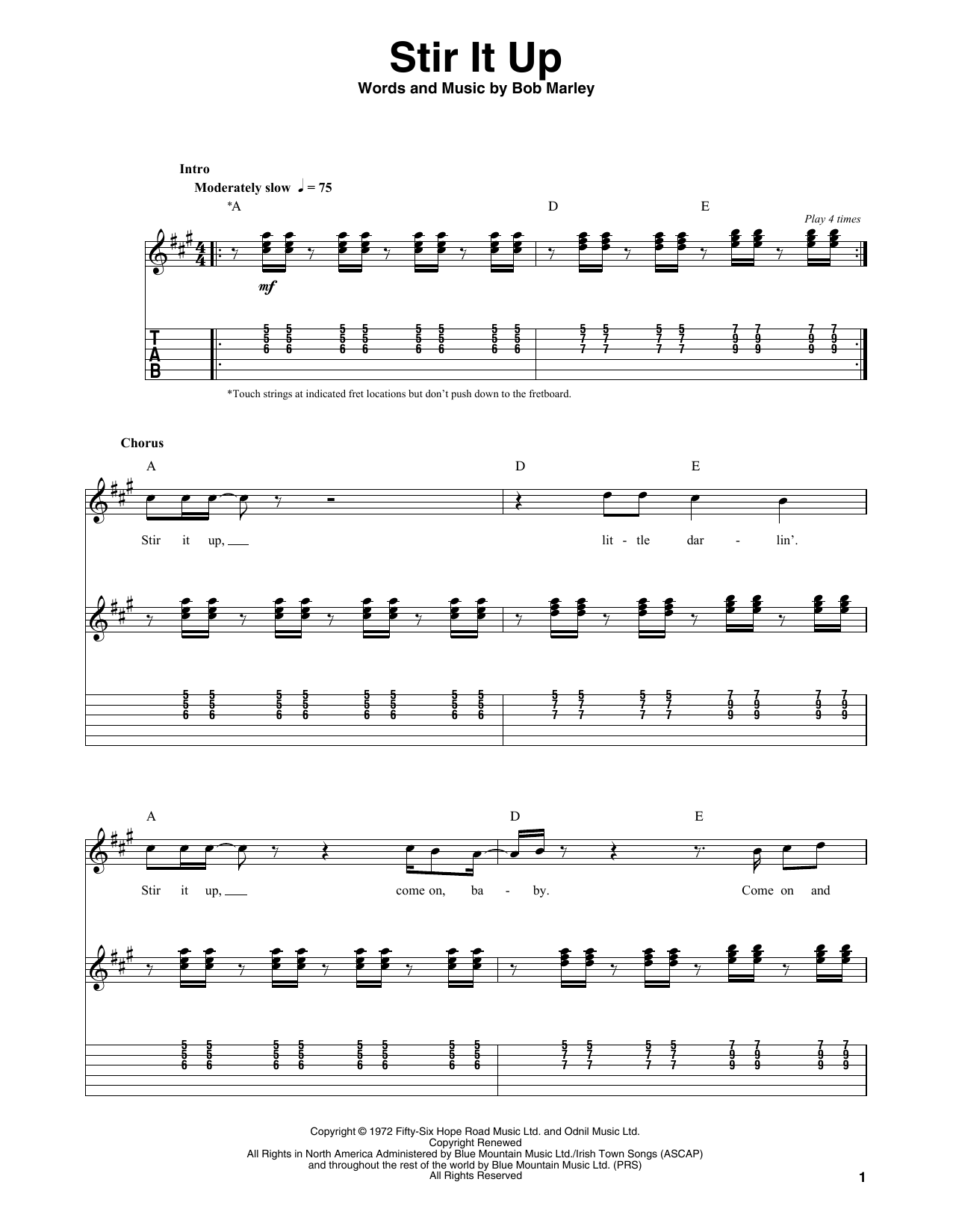 Produktgalerie: Seite 1 von 1 Stir It Up, Bob Marley, Gitarre