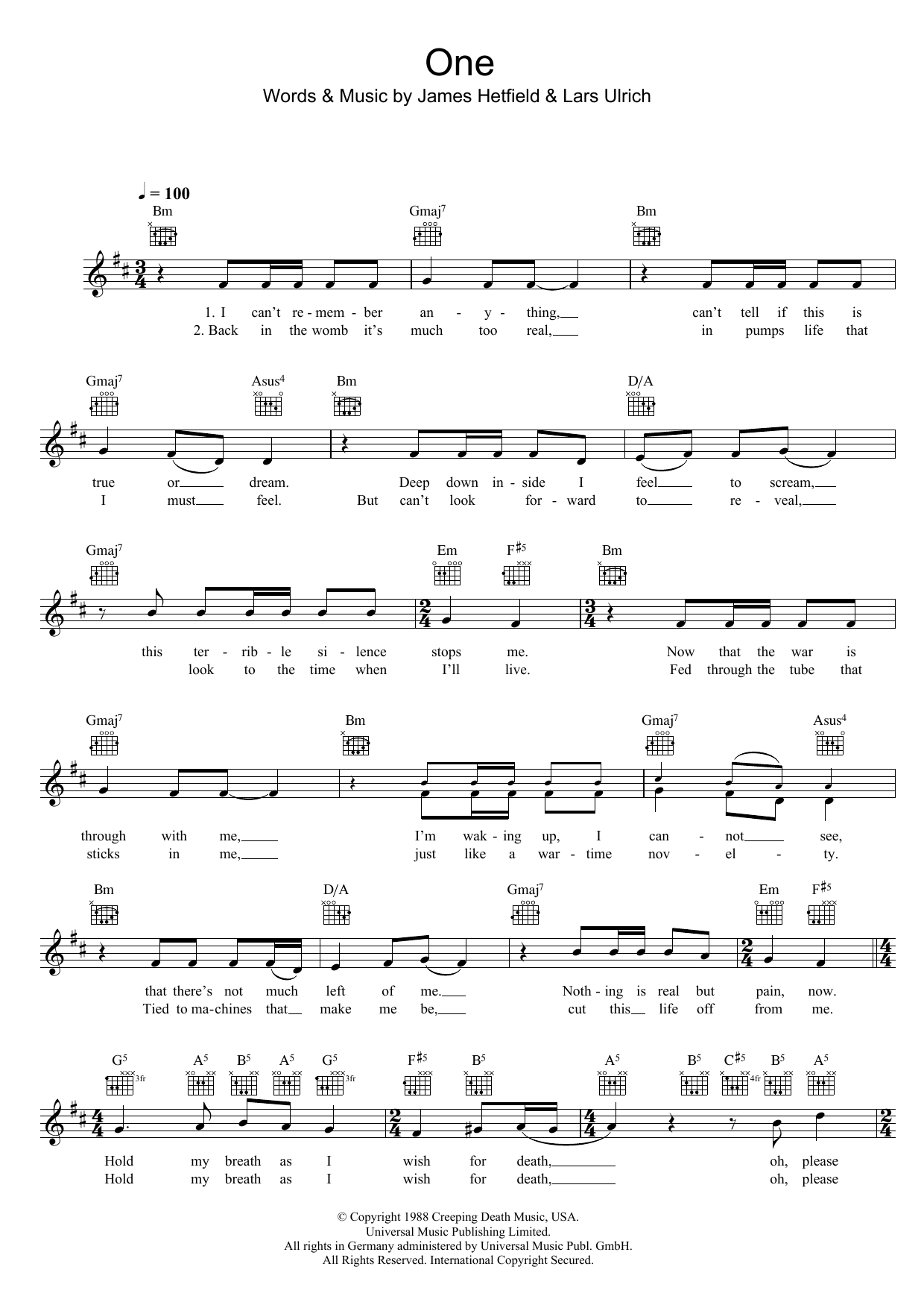 Produktgalerie: Seite 1 von 1 One, Metallica