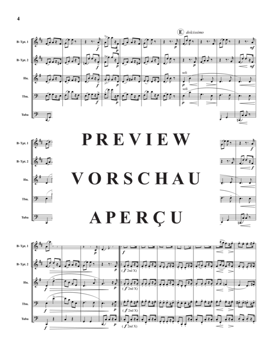 Produktgalerie: Seite 5 von 21 "Polka" from The Bartered Bride , , (Blechbläserquintett)