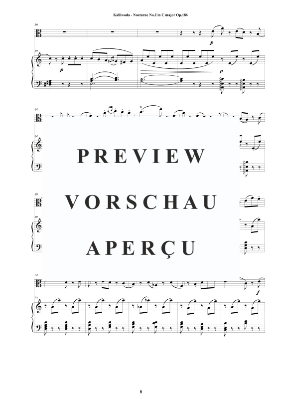 Produktgalerie: Seite 7 von 11 Nocturne Nr.2 Op.186, , Viola und Klavier