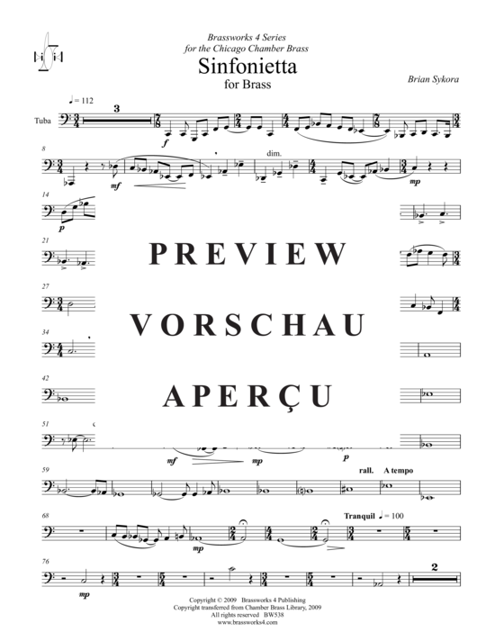 Produktgalerie: Seite 14 von 21 Sinfonietta , , (Blechbläserquintett)