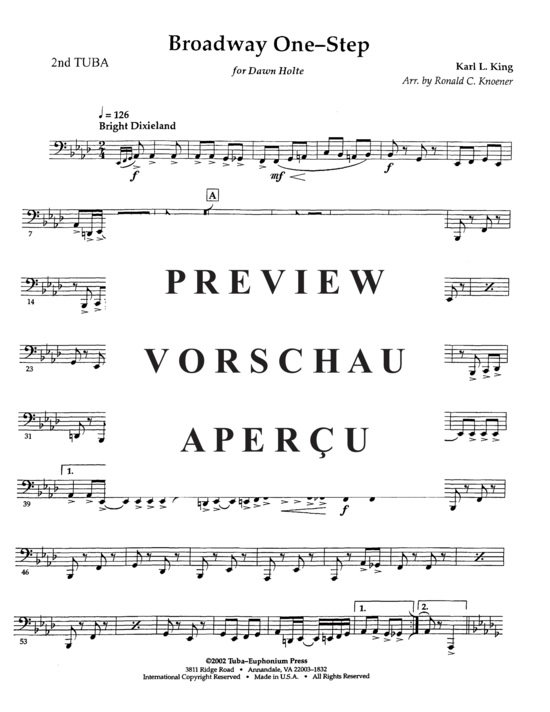 Product gallery: Page 19 of 20 Broadway One Step , , (Tuba Quartett EETT)
