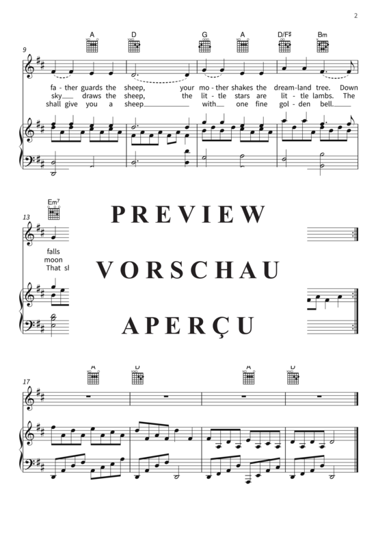 Produktgalerie: Seite 5 von 5 Sleep Baby Sleep, , (Gesang + Klavier, Gitarre)