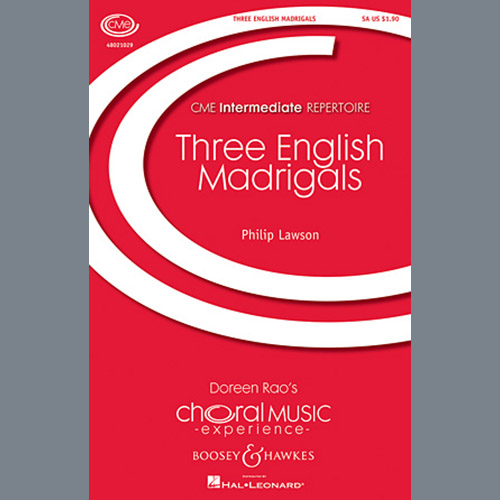 cover: Three English Madrigals, Philip Lawson, Chor
