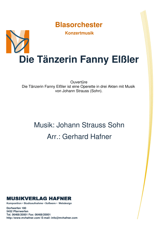 Product picture to: Die Tänzerin Fanny ElßlerJohann Strauss (Sohn)
