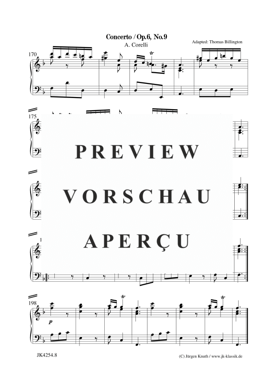 gallery: Concerto Op.6. No.9, , Klavier Solo