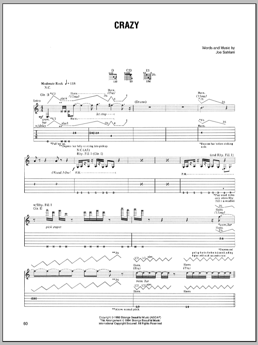 Produktgalerie: Seite 1 von 1 Crazy, Joe Satriani, Gitarre