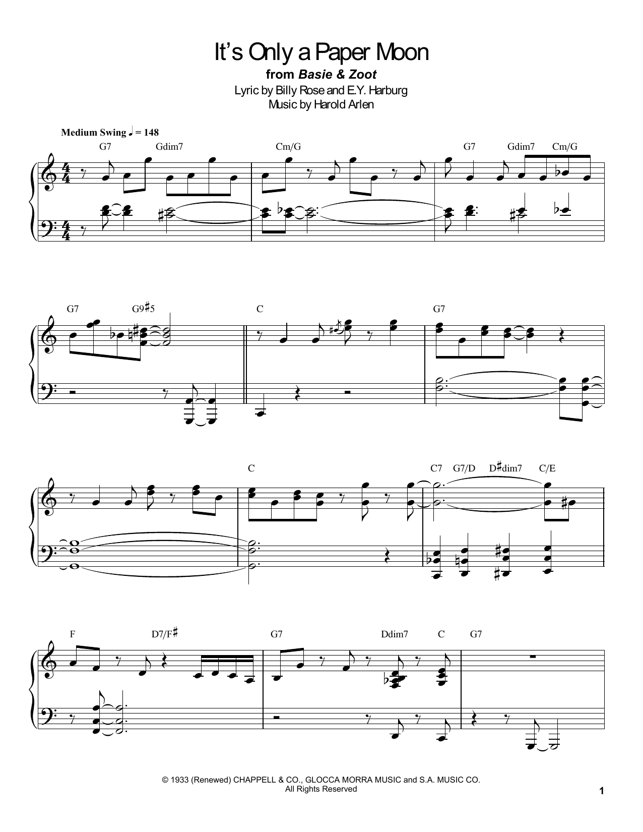 Produktbild zu: It's Only A Paper Moon