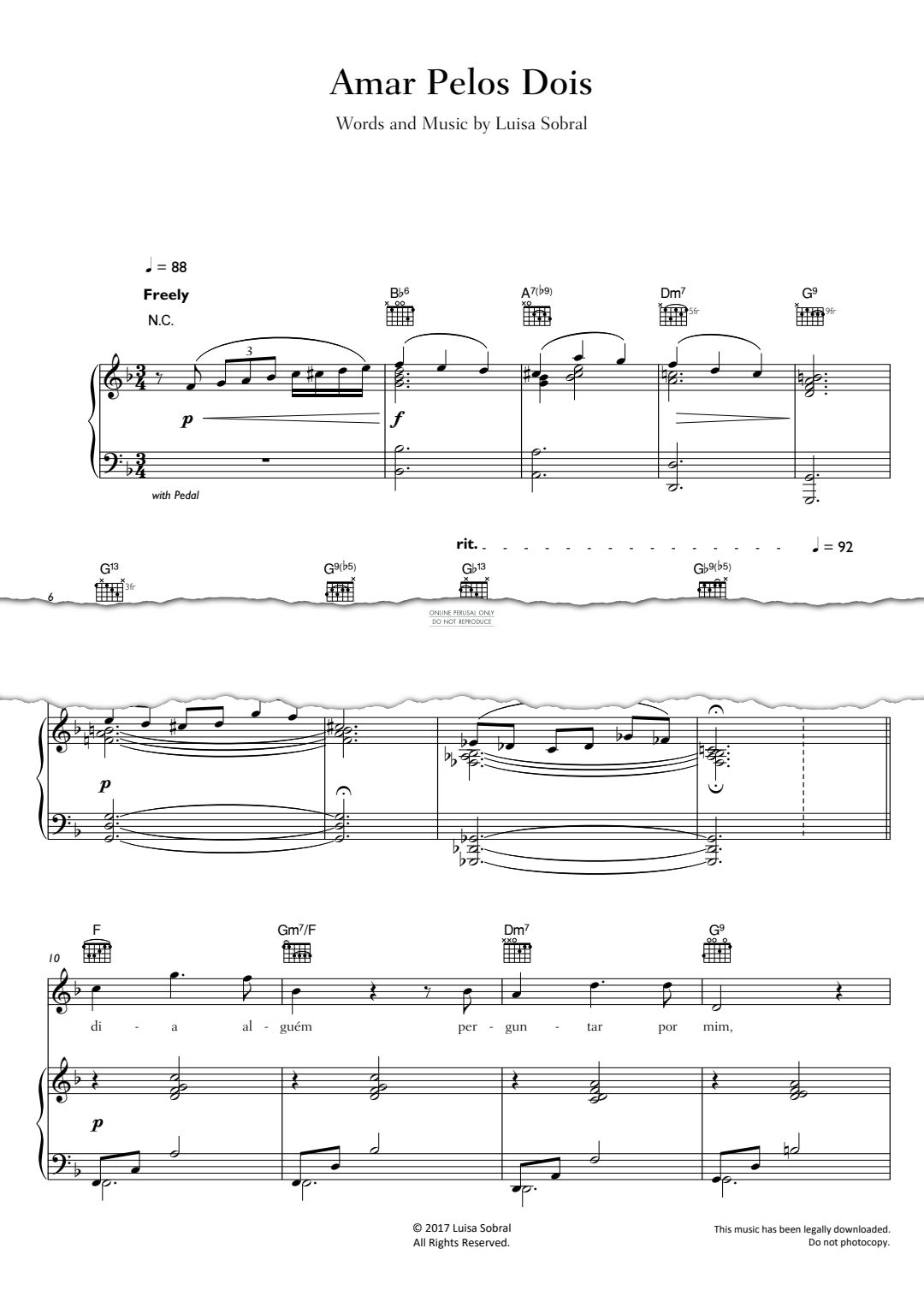 Produktgalerie: Seite 1 von 1 Amar Pelos Dois, Salvador Sobral, Gesang, Gitarre, Klavier