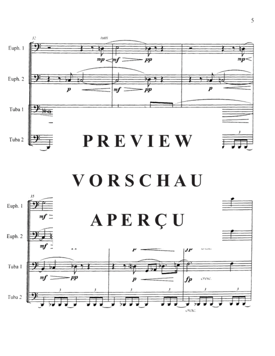 Product gallery: Page 7 of 13 Prelude , , (Tuba Quartett EETT)