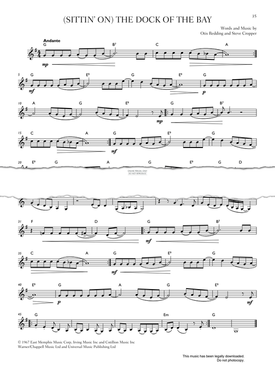 Produktgalerie: Seite 1 von 1 (Sittin' On) The Dock Of The Bay, Otis Redding, Trompete