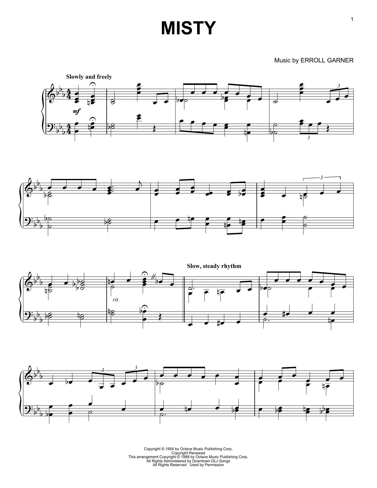 Product gallery: Page 1 of 1 Misty, Johnny Mathis