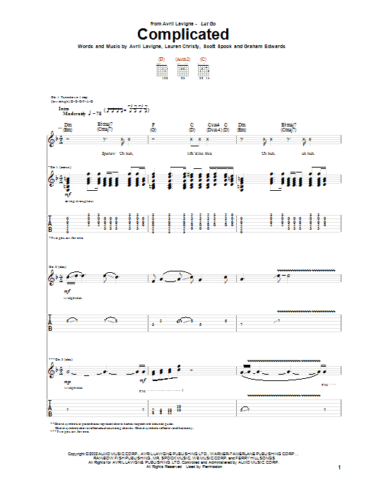 Product gallery: Page 1 of 1 Complicated, Avril Lavigne