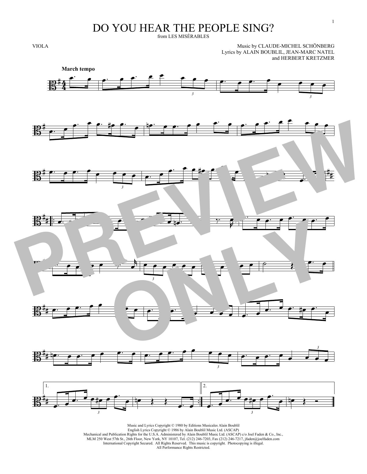Product gallery: Page 1 of 1 Do You Hear The People Sing?, Claude-Michel Schonberg