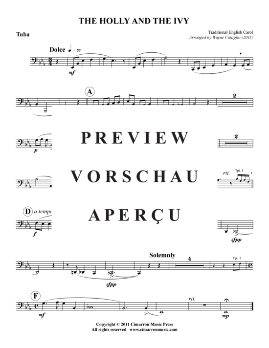 Produktgalerie: Seite 8 von 8 The Holly and the Ivy , , (Blechbläserquintett)