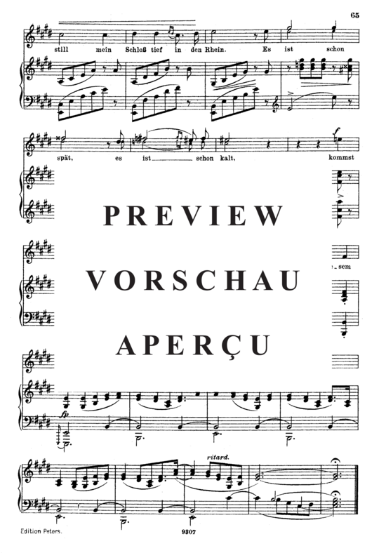 Produktgalerie: Seite 5 von 5 Waldesgespräch Op.39 No.3, , Gesang hoch und Klavier